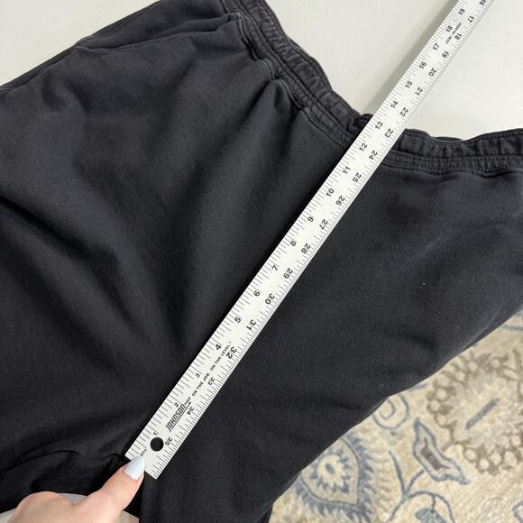 Free People Movement Pants Womens Small Black Terry Wide Leg Crop Sweatpants - Picture 10 of 13